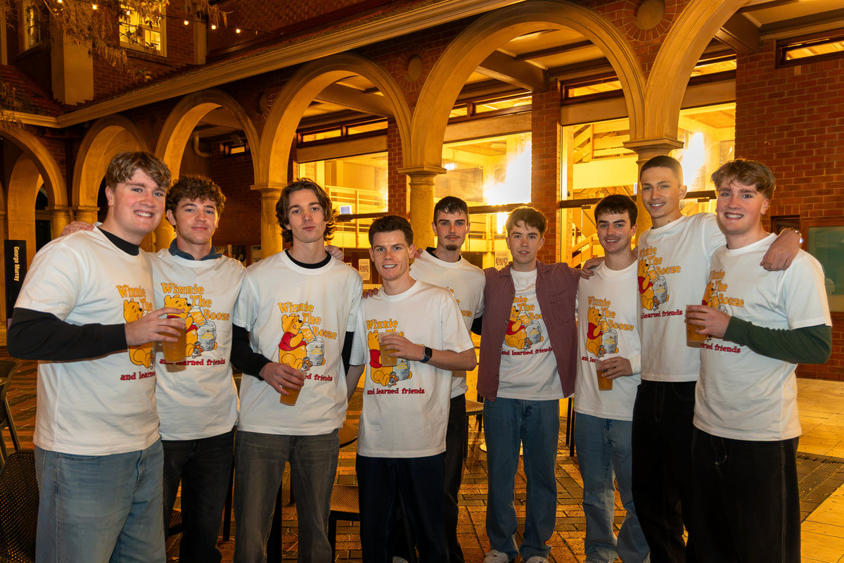 A group wearing custom Fuerza Studios apparel